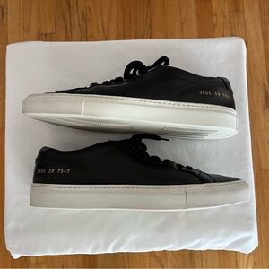Woman by Common Projects Achilles Low Top Sneakers Black Size 9 US 39 EU